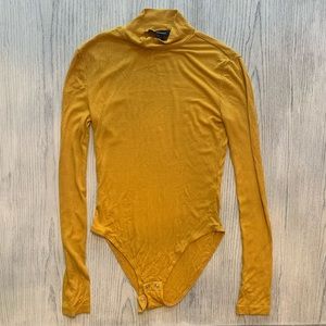 Forever 21 Gold Yellow Bodysuit